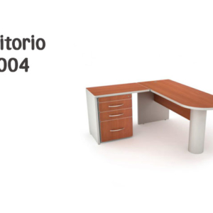 Mesa de escritorio de melamina roble, blanco de x152.2x11050cm