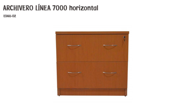 Archivero horizontal con 2 gavetas