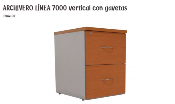 Archivero vertical con 2 gavetas