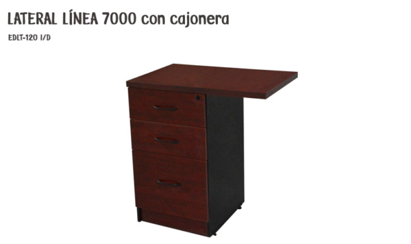 Lateral con cajonera