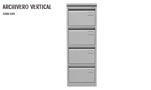 Archivero vertical 4 gavetas