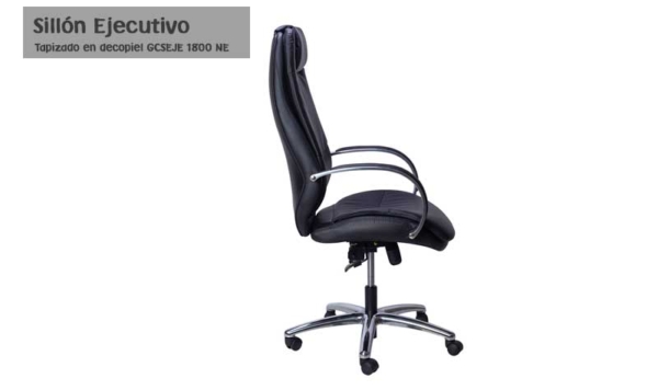 Sillón Ejecutivo alto Confort Tapizado en decopiel GCSEJE 1800 NE