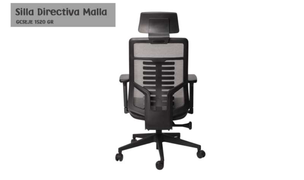 Silla Directiva en Malla Gris GCSEJE 1520 GR