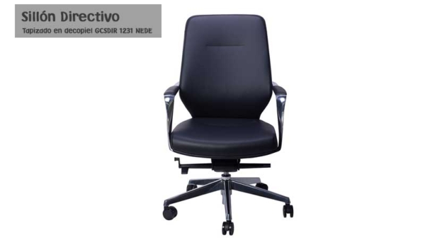 Sillón Directivo en decopiel con respaldo Bajo GCSDIR 1231 NEDE