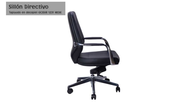 Sillón Directivo en decopiel con respaldo Bajo GCSDIR 1231 NEDE