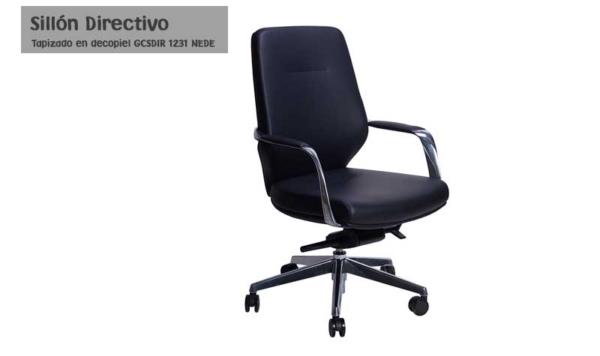 Sillón Directivo en decopiel con respaldo Bajo GCSDIR 1231 NEDE