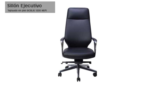 Sillón Ejecutivo en Piel con respaldo Alto GCSEJE 1230 NEPI