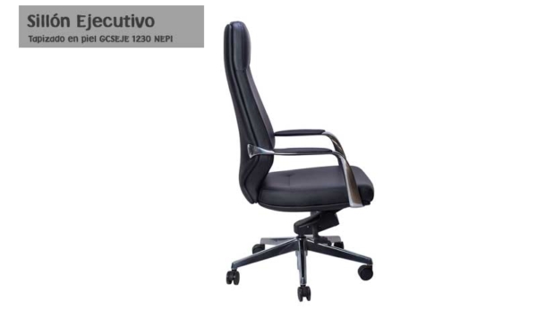 Sillón Ejecutivo en Piel con respaldo Alto GCSEJE 1230 NEPI