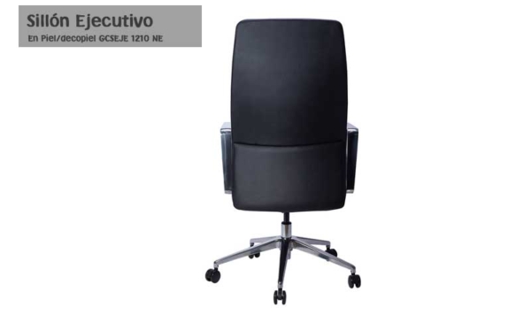 Sillón Ejecutivo en piel genuina/ decopiel GCSEJE 1210 NE