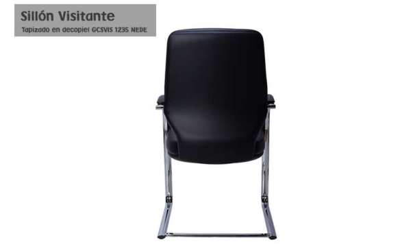 Sillón Visitante en decopiel con respaldo Bajo GCSVIS 1235 NEDE