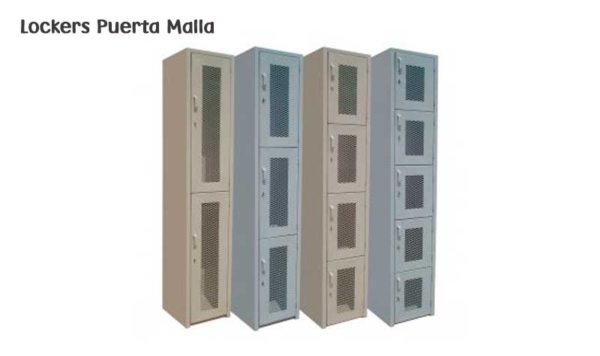 lockers puerta malla