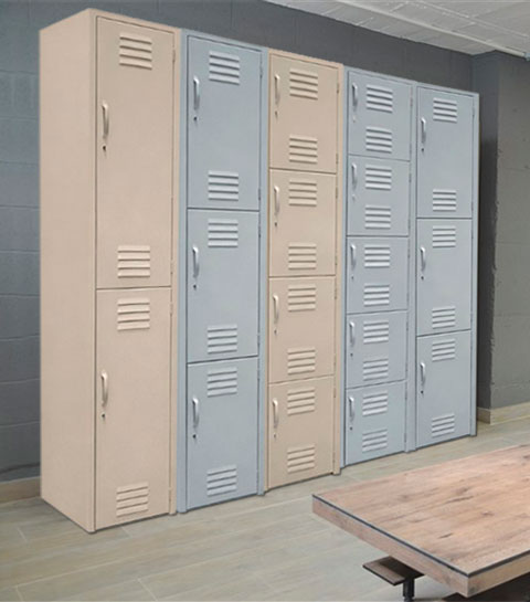 Lockers o casilleros para vestidores o escuelas